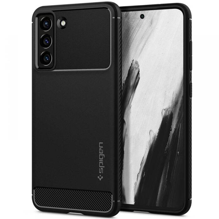 Schutzhülle Samsung Galaxy S21 FE 5G Spigen Rugged Armor Schwarz