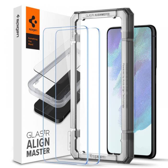 Displayschutz Samsung Galaxy S21 FE Spigen Glas.Tr ez Fit 2er-Pack