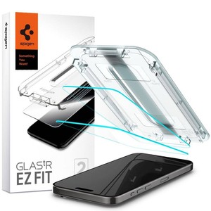 Displayschutz Apple iPhone 15 Pro Max Spigen Glas.tR EZ Fit 2er-Pack