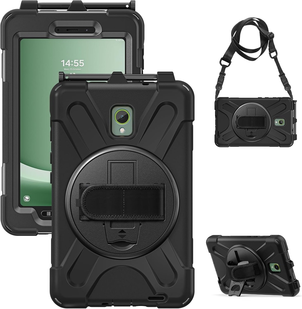Schutzhülle mit Handschlaufe, Schultergurt und Stifthalter für Galaxy Tab Active5 Gerutek