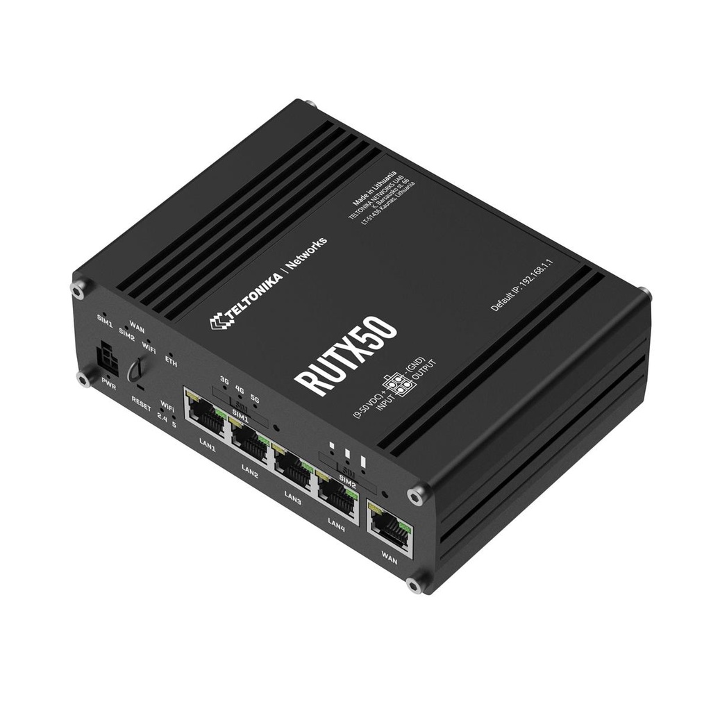 Router TELTONIKA RUTX50 Industrial 5G + WiFi
