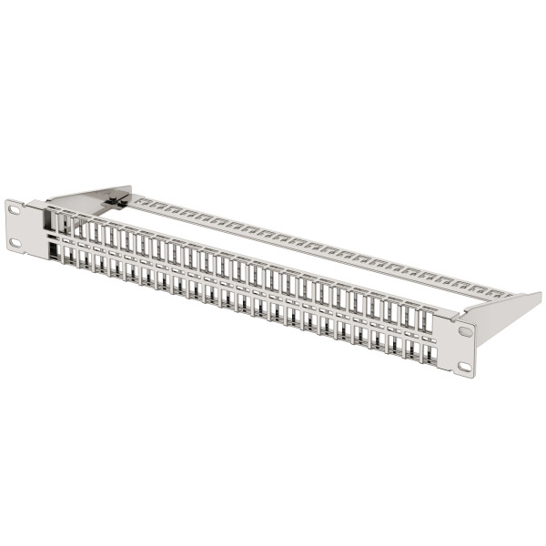 Netzwerk CAT6A Keystone Patchpanel 19" 1HE 48-Port HB-Digital