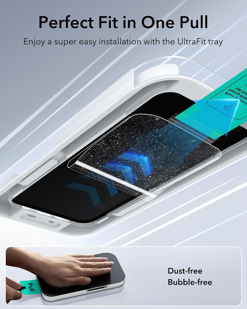 Displayschutz iPhone 15 Pro ESR Applikator