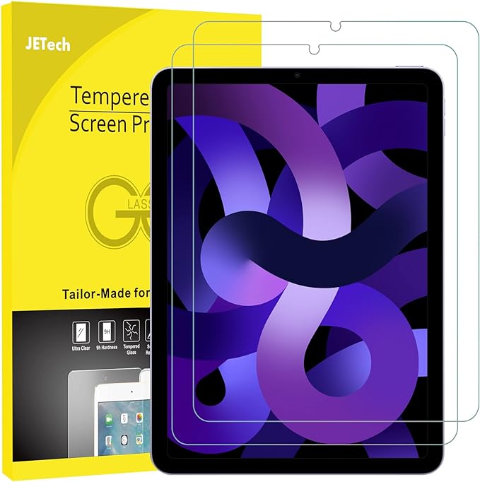 Displayschutz Apple iPad Air 5.Gen 2022 10.9" JETech 2er Pack