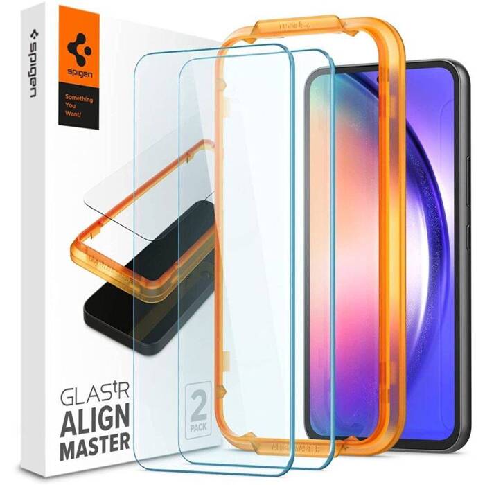 Displayschutz Samsung Galaxy A54 5G Spigen ALIGNmaster 2er Pack