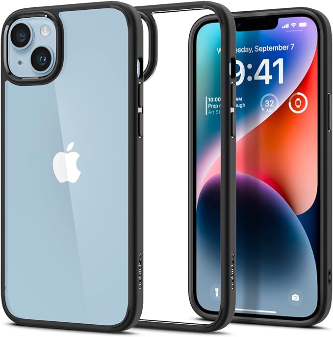 Schutzhülle Apple iPhone 14 Spigen Ultra Hybrid Mattschwarz
