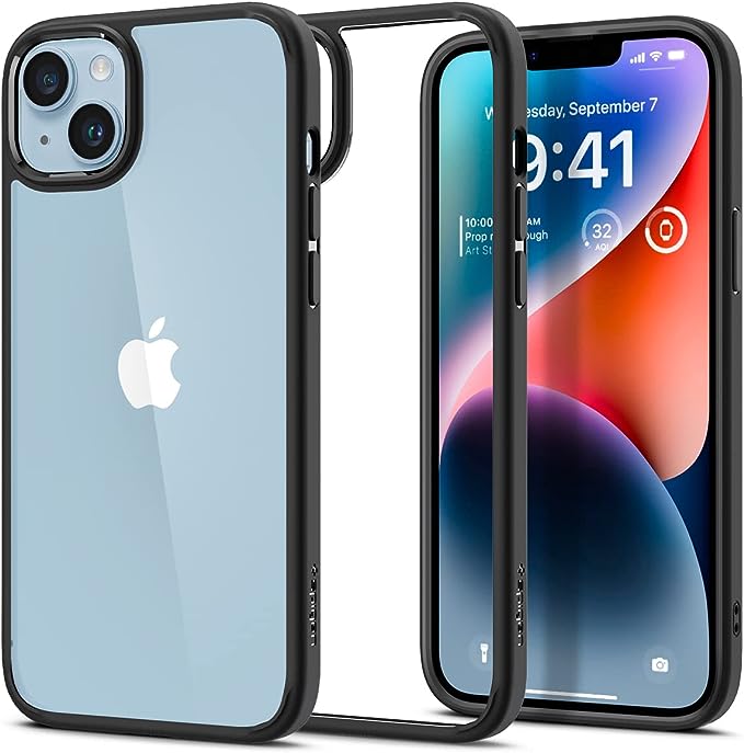 Schutzhülle Apple iPhone 14 Spigen Ultra Hybrid MagFit Mattschwarz