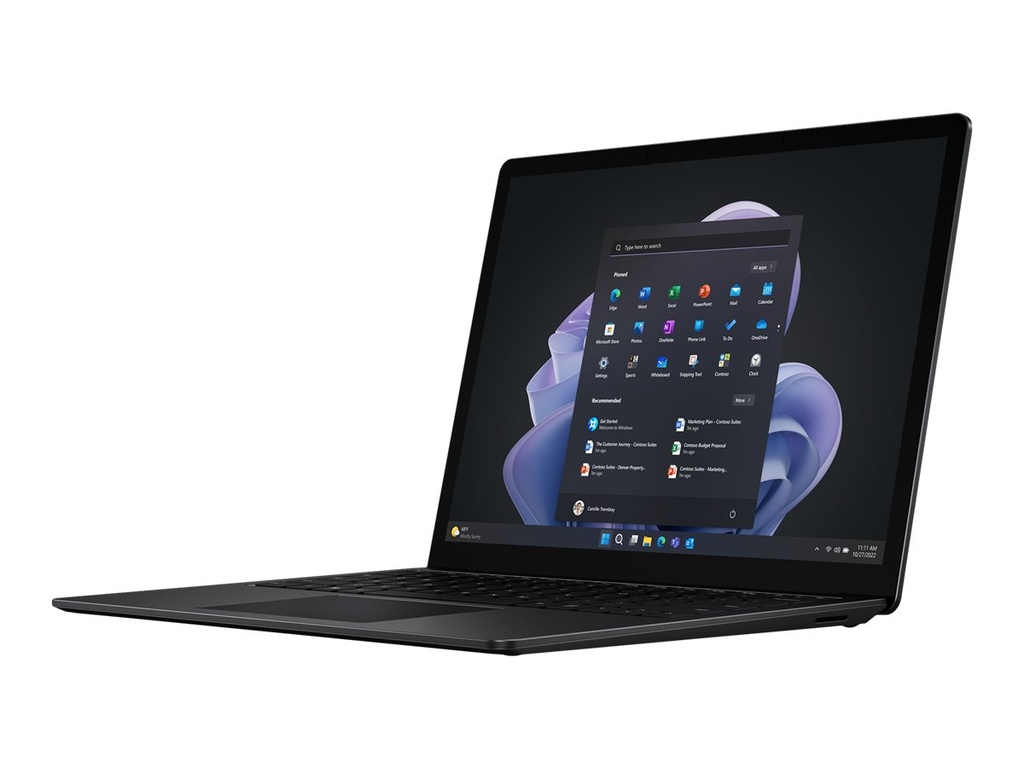 Notebook Microsoft Surface Laptop 5 13.5" i7-1265U 16RAM 512SSD Win11 Pro Mattschwarz
