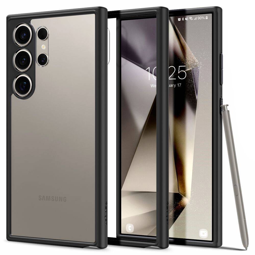 Schutzhülle Samsung Galaxy S24 Ultra Spigen Ultra Hybrid Mattschwarz