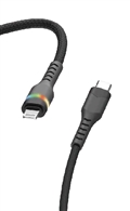 PETER JÄCKEL 1m Powerkabel Charge & Sync 27 W Typ-C/ Lightning Black