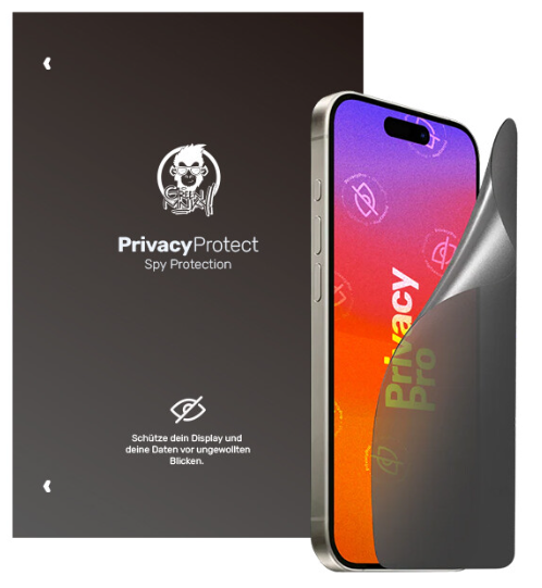 Displayschutz GREENMNKY bis 7" PrivacyPro